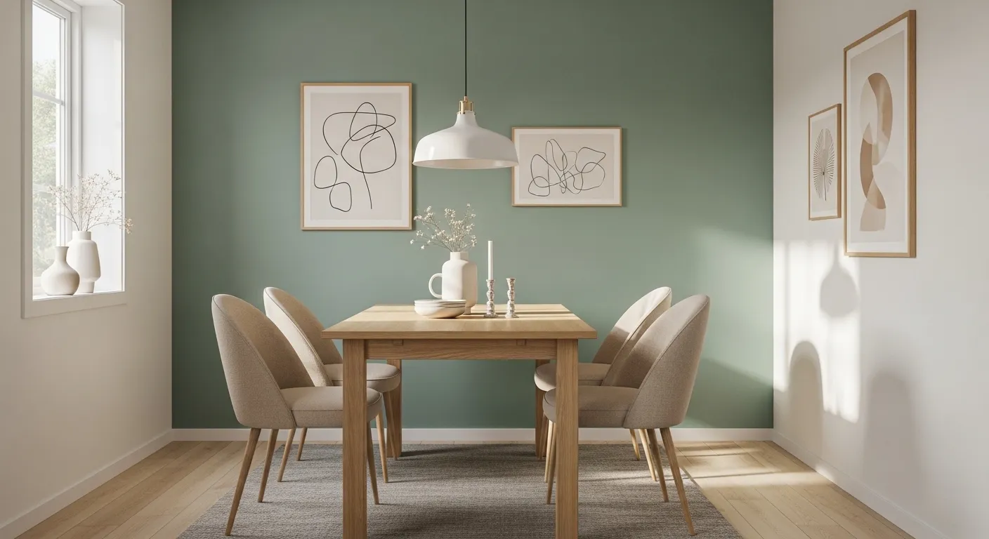 Sage Green Accent Wall