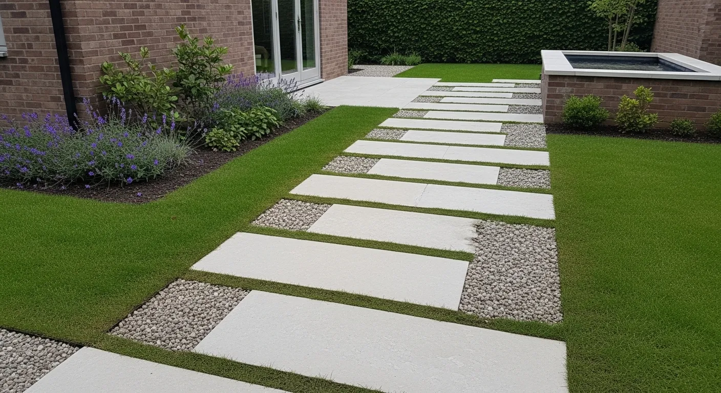 Stone Slab Walkway