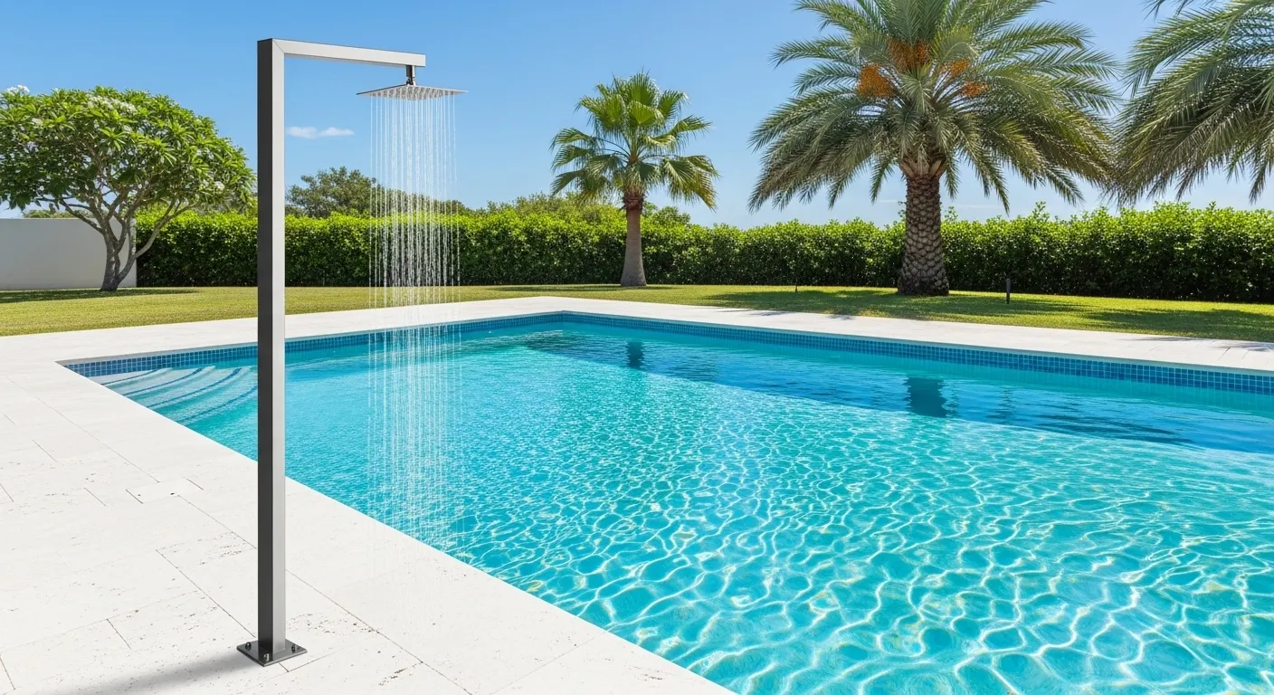 Poolside Shower Post