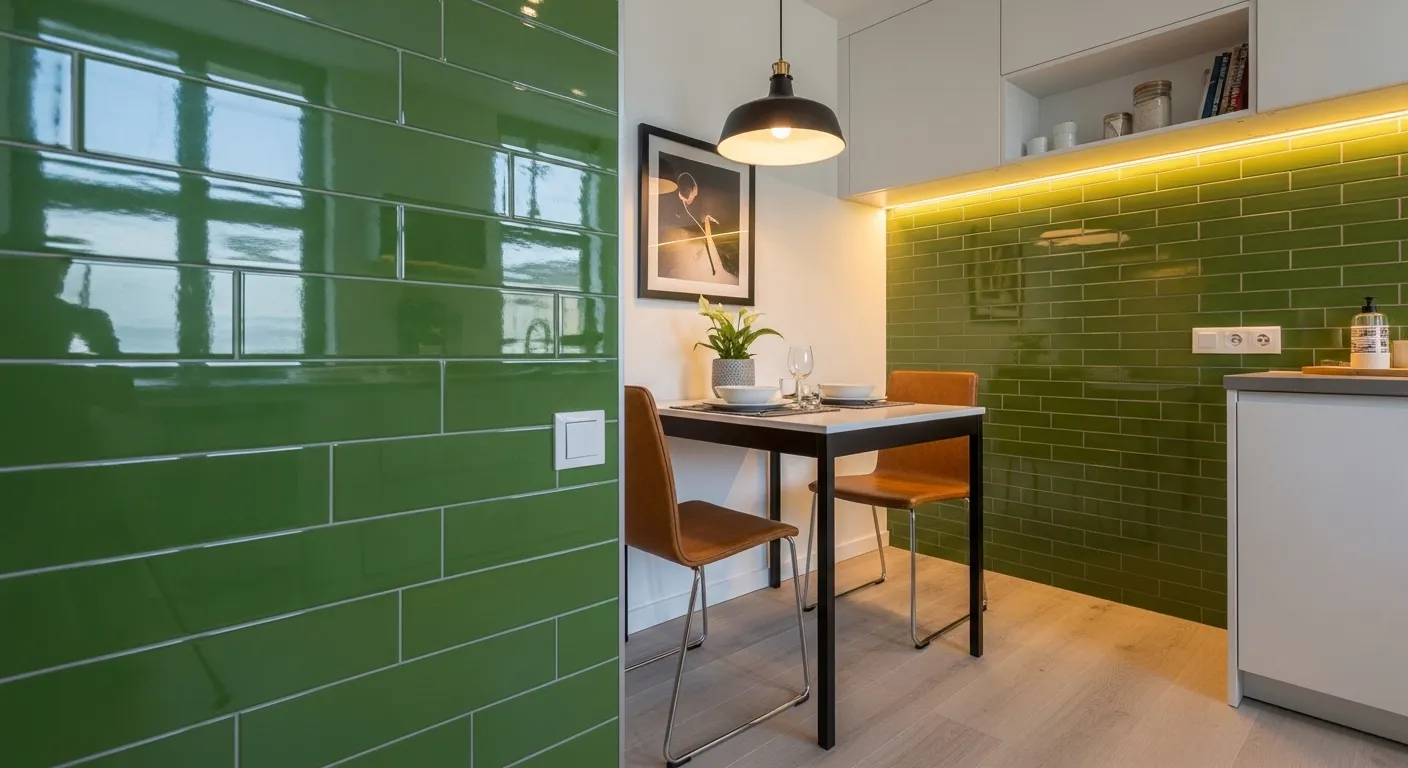 Green Tile Backsplash