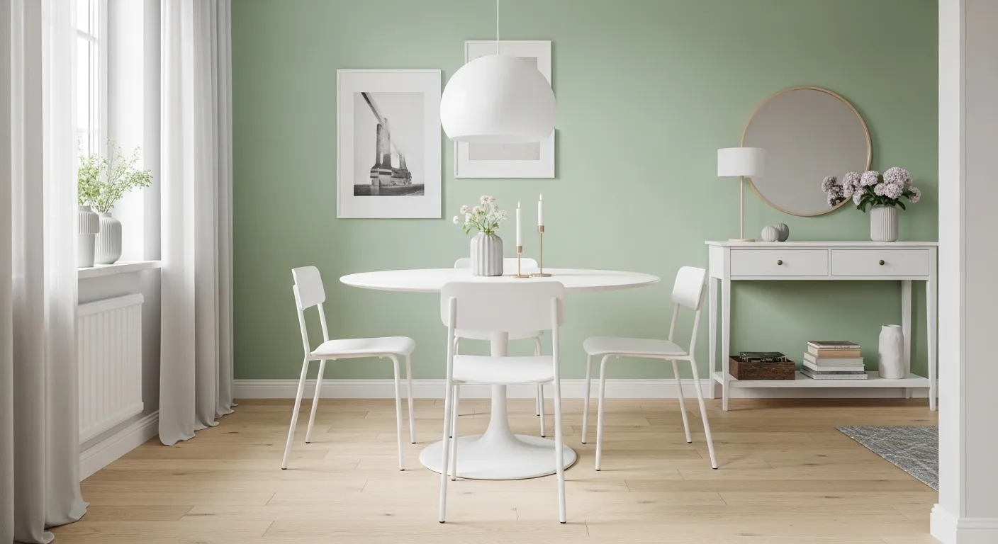 Pistachio and White Palette