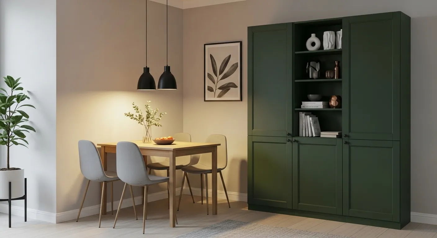 Forest Green Cabinet Accent