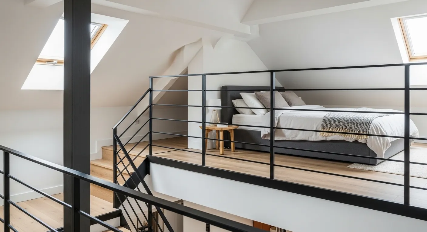 Loft-Style Bedroom Nook