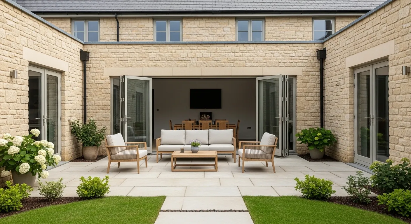 Minimal Stone Courtyard