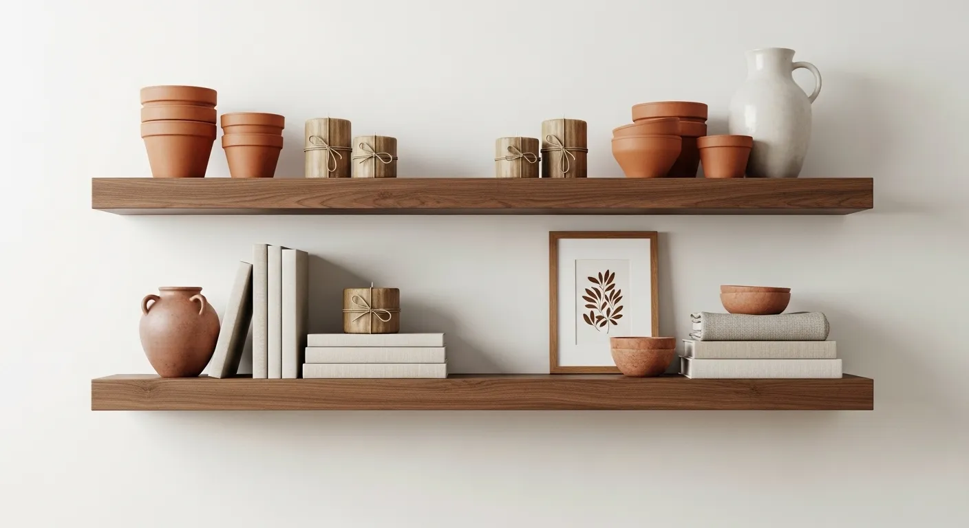 Warm Wood Shelving