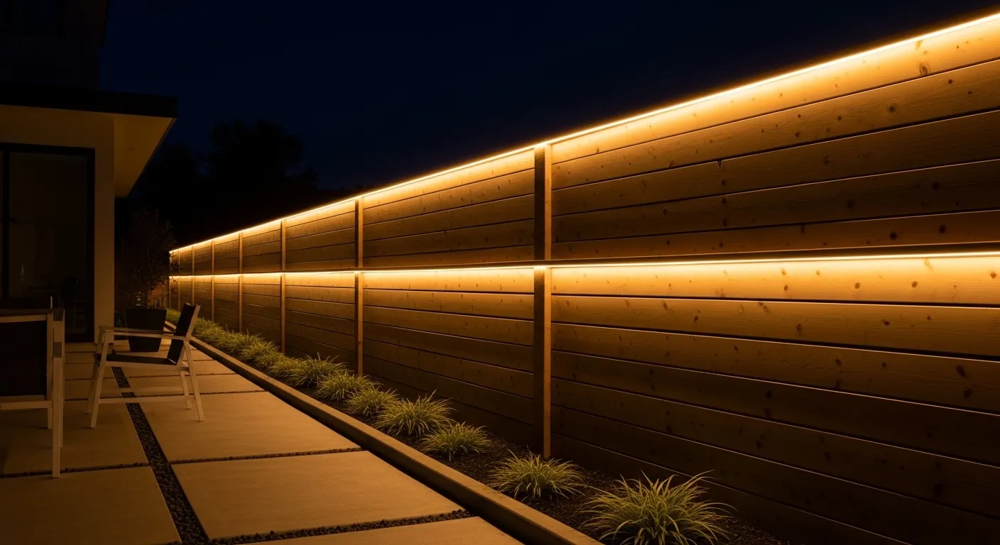 LED Strip Fence Glow