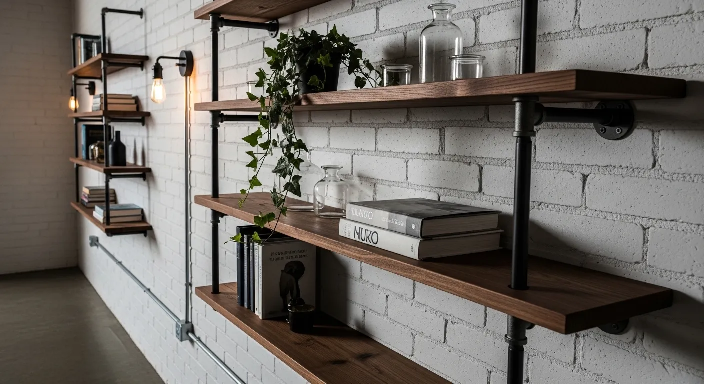 Industrial Pipe Shelving