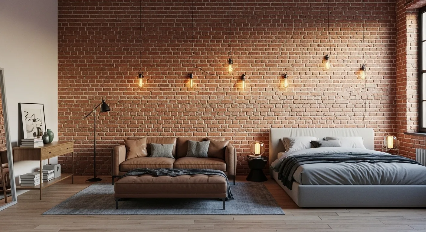 Exposed Brick Feature Wall