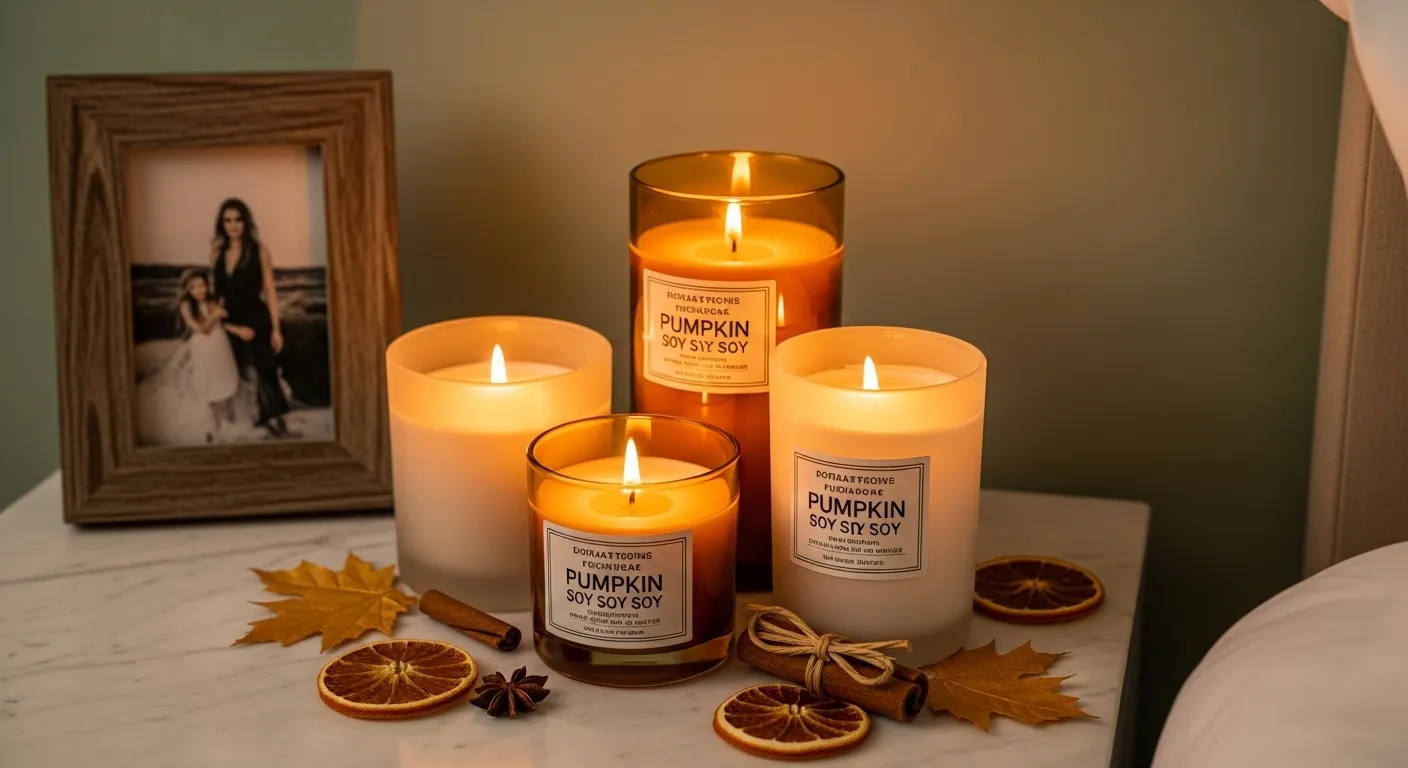 Pumpkin Candle Clusters