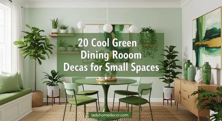 green dining room decor