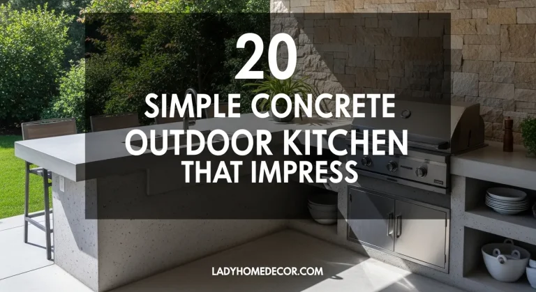 concrete outdoor kitchen ideas