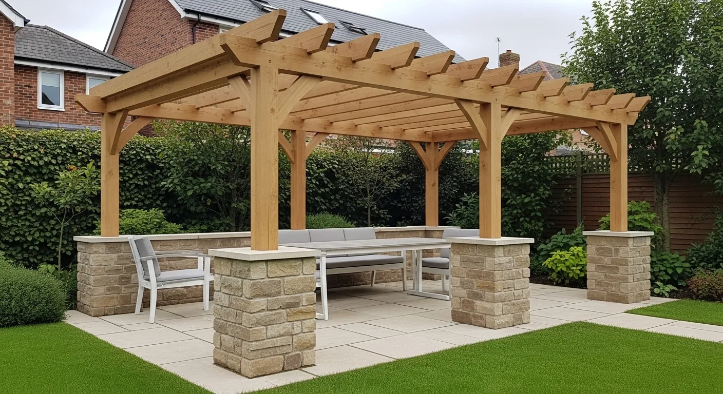 Stone Pergola Base