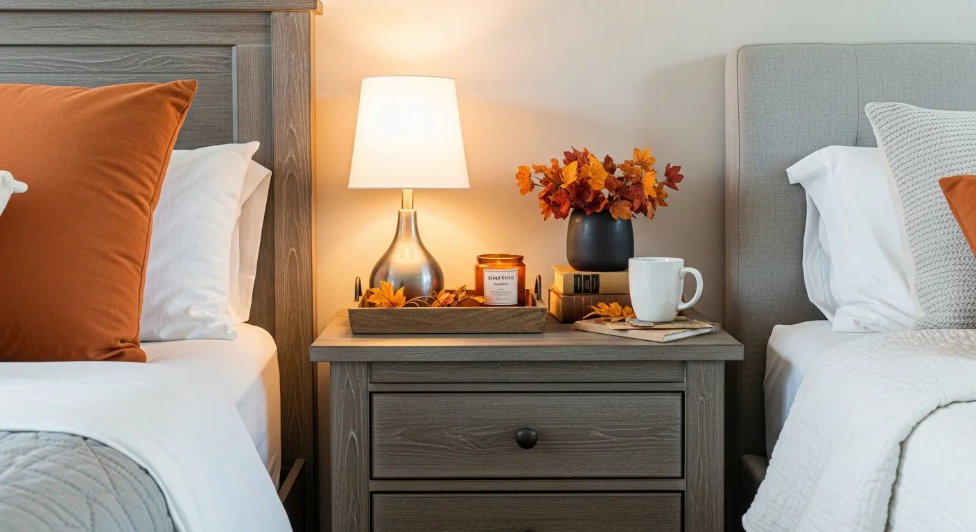 Rustic Nightstand Styling