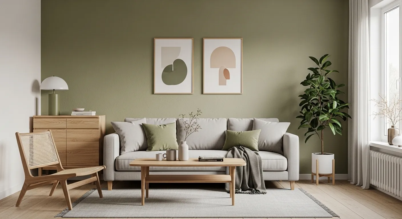 Muted Green Accents