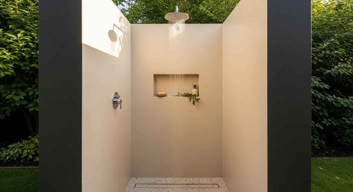 Outdoor Shower Niche
