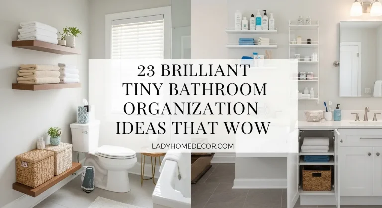 tiny bathroom organization