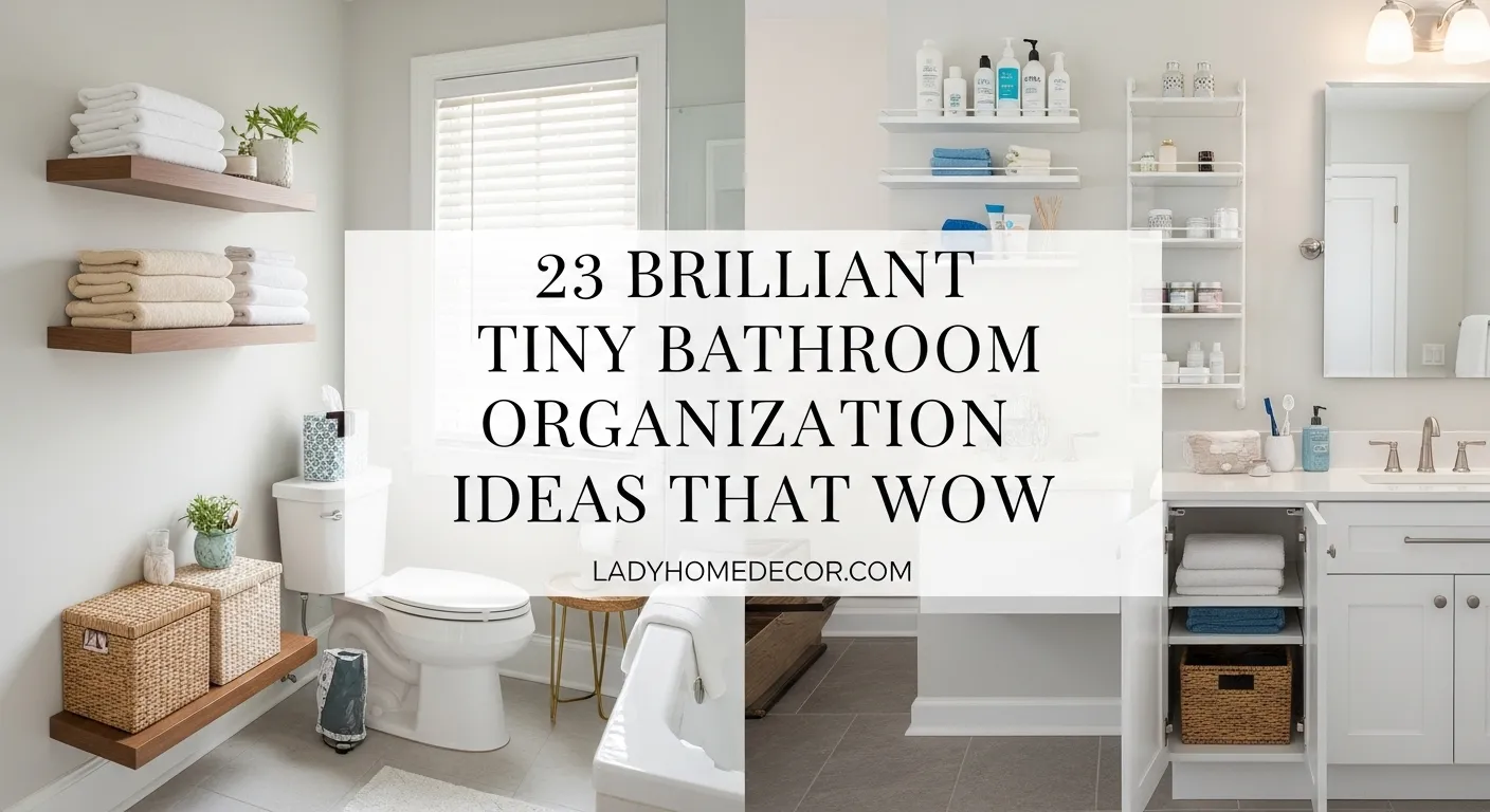 tiny bathroom organization