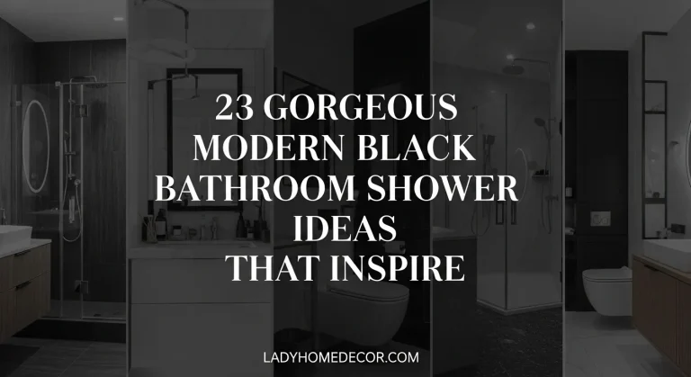 modern black bathroom shower ideas