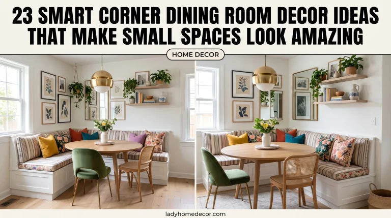 Corner Dining Room Decor