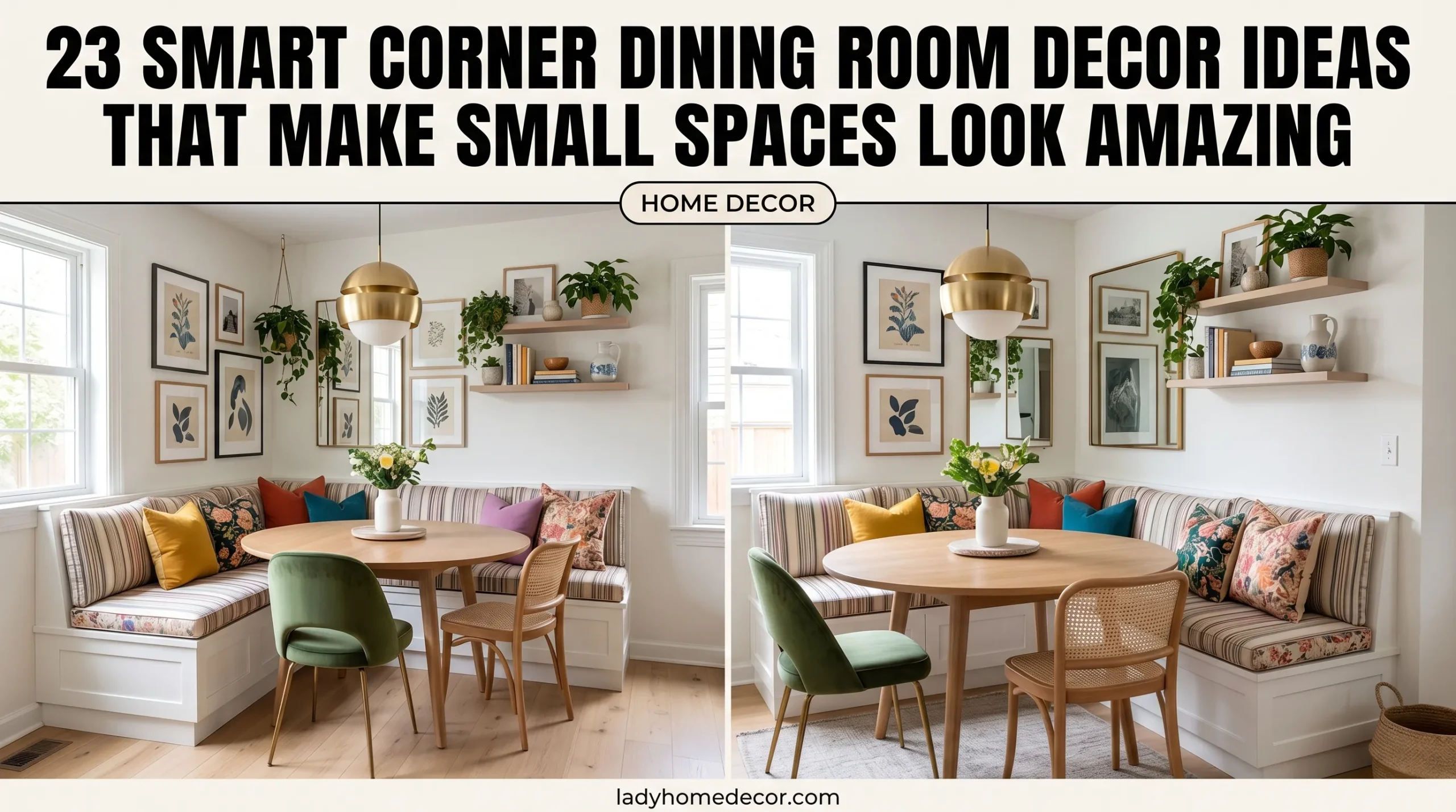 Corner Dining Room Decor