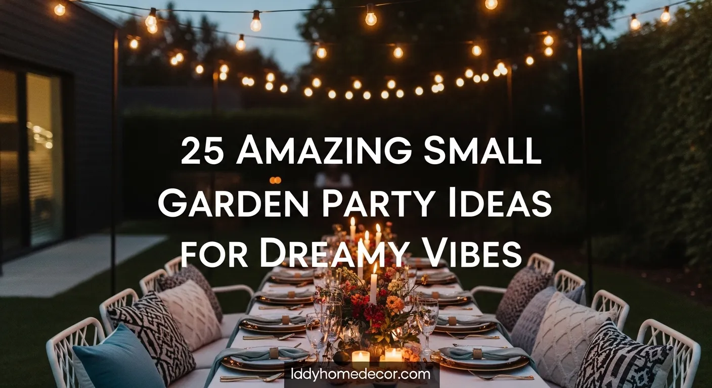 small garden party ideas