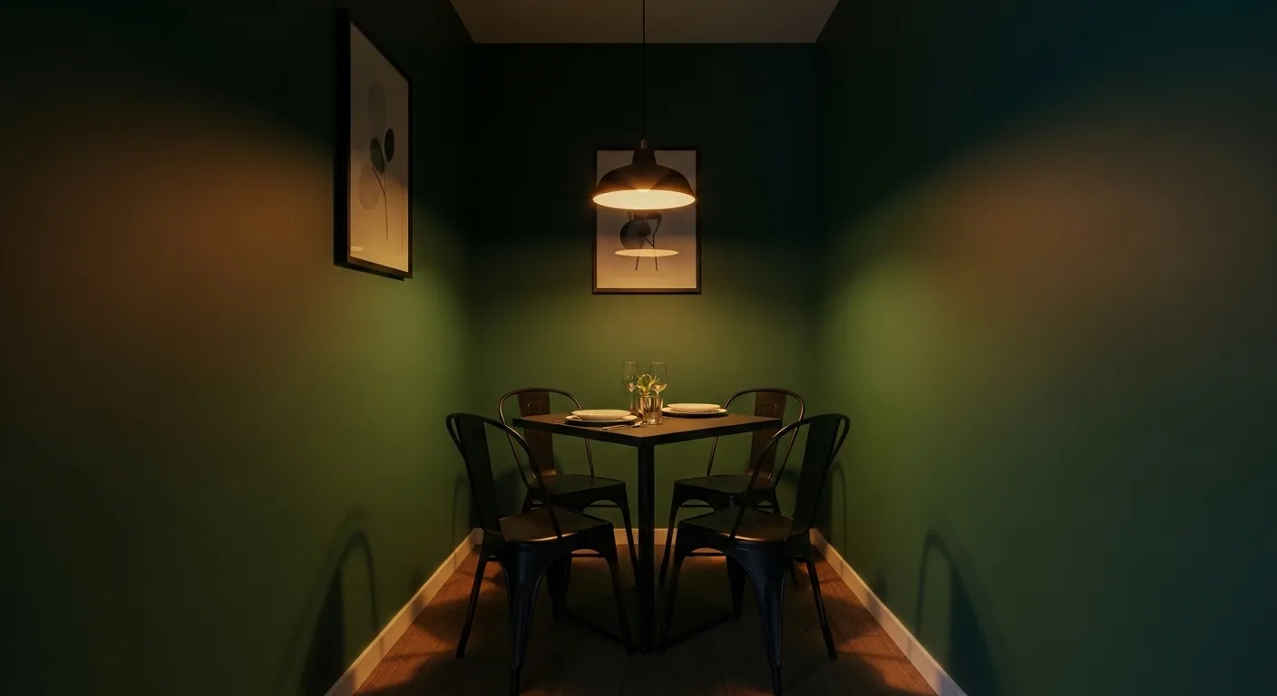 Dark Green Feature Corner