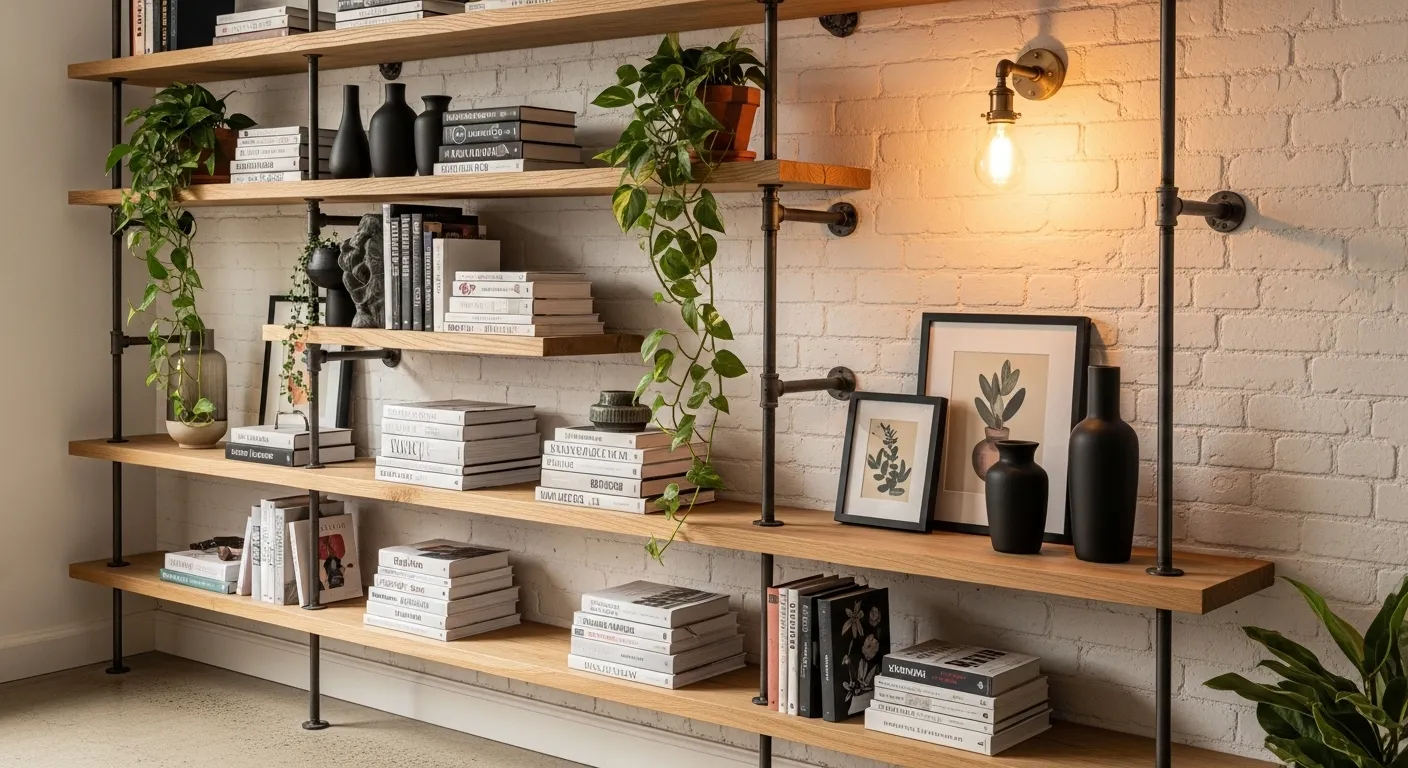 Industrial Pipe Shelving