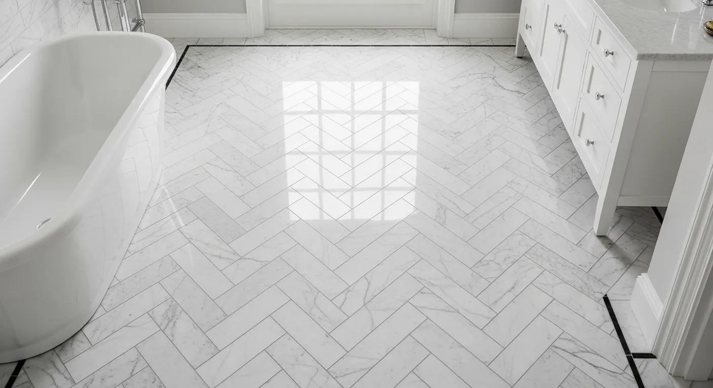 Herringbone Tile Floor