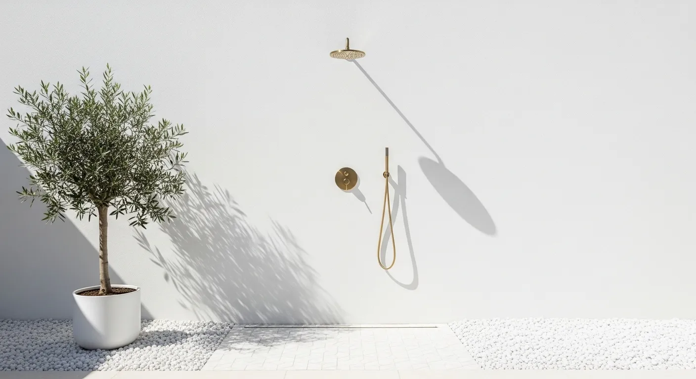 White Render Wall