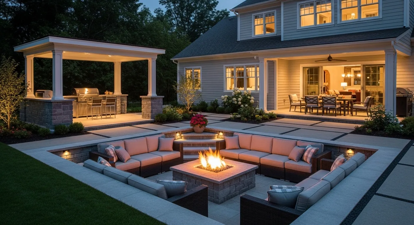 Sunken Fire Pit Lounges