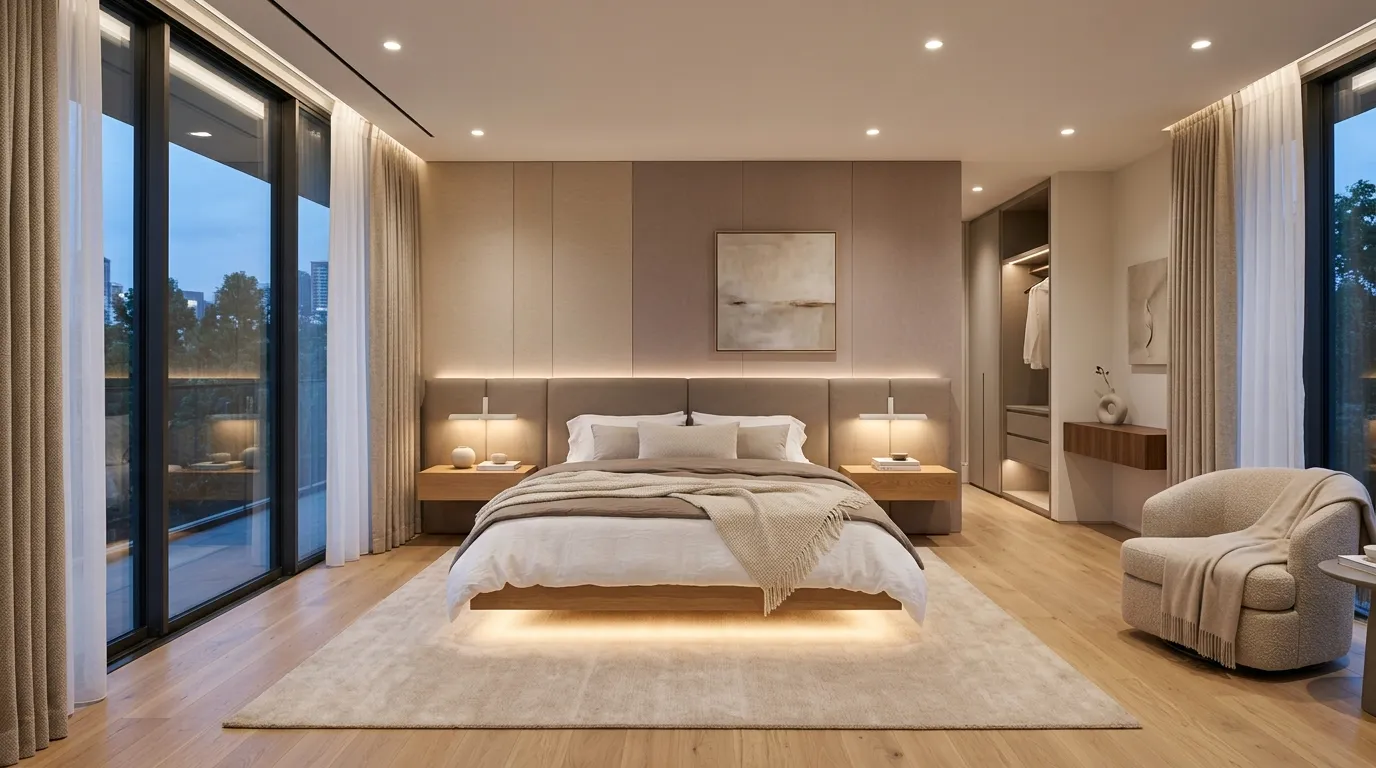 Floating Platform Bed