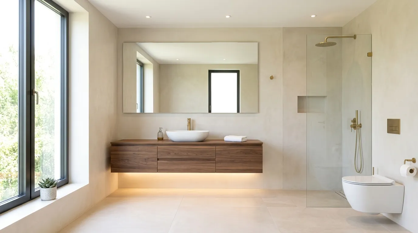 Floating Wood Vanity