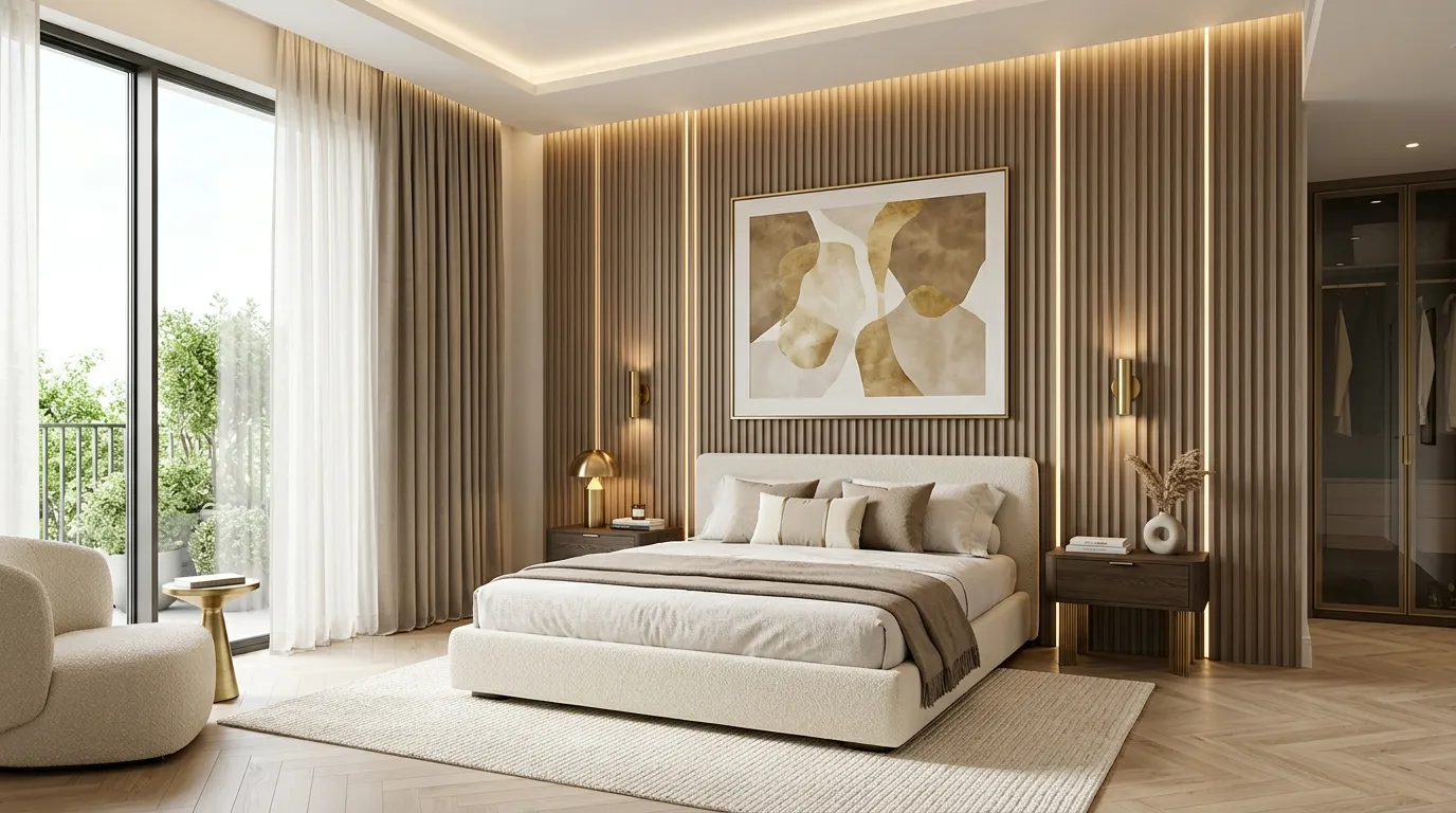 1. Fluted Accent Wall