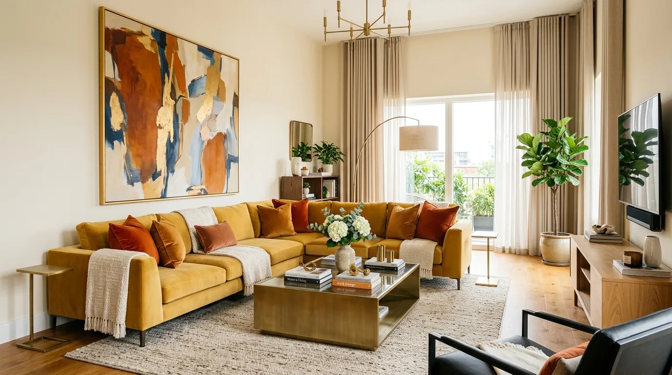 Golden Velvet Accents
