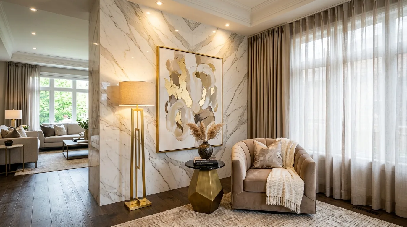 Marble Accent Corner