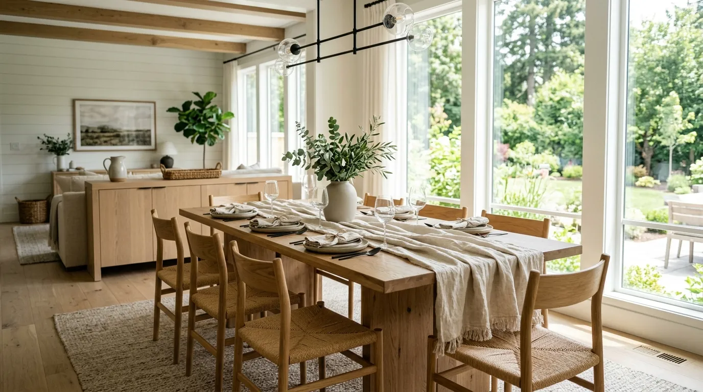 Neutral Linen Runner