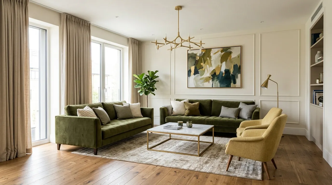 Velvet Olive Contrast