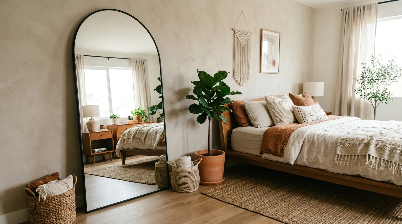 Arched Floor Mirror