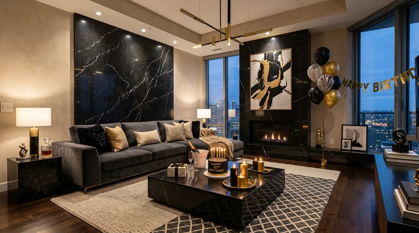 Black Marble Accents