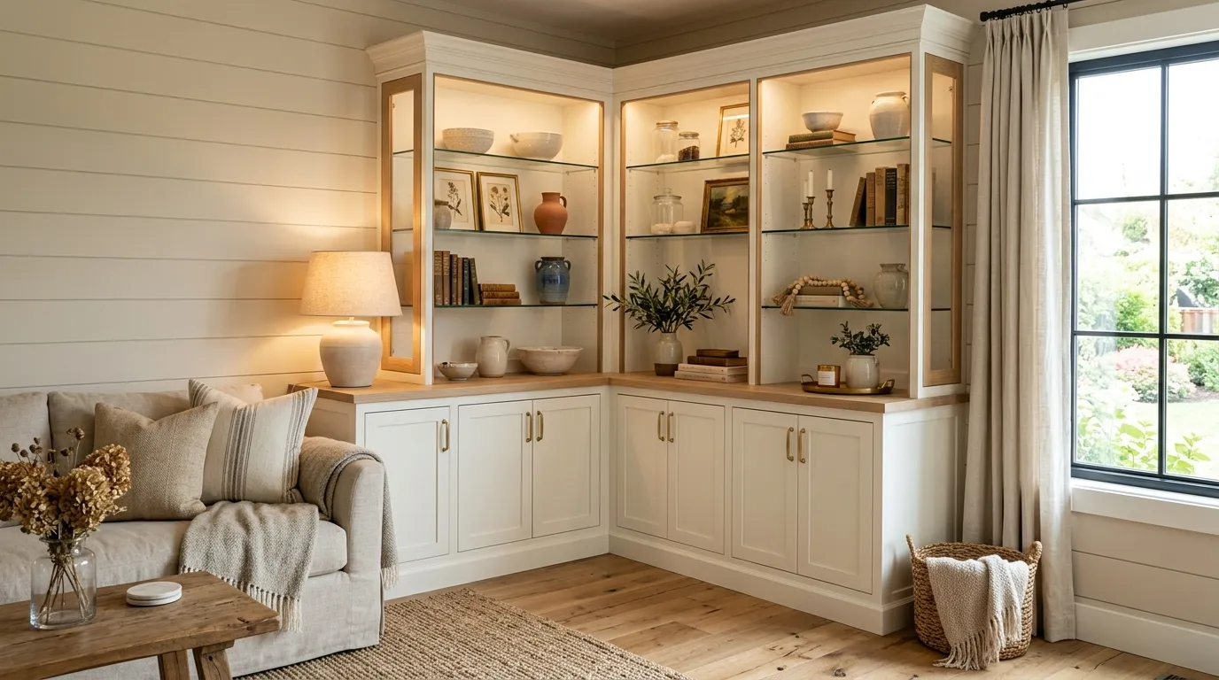 Built-In Corner Hutch