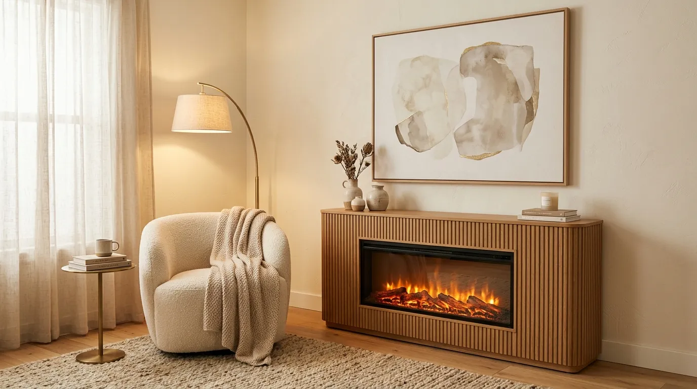 Fireplace Console Styling