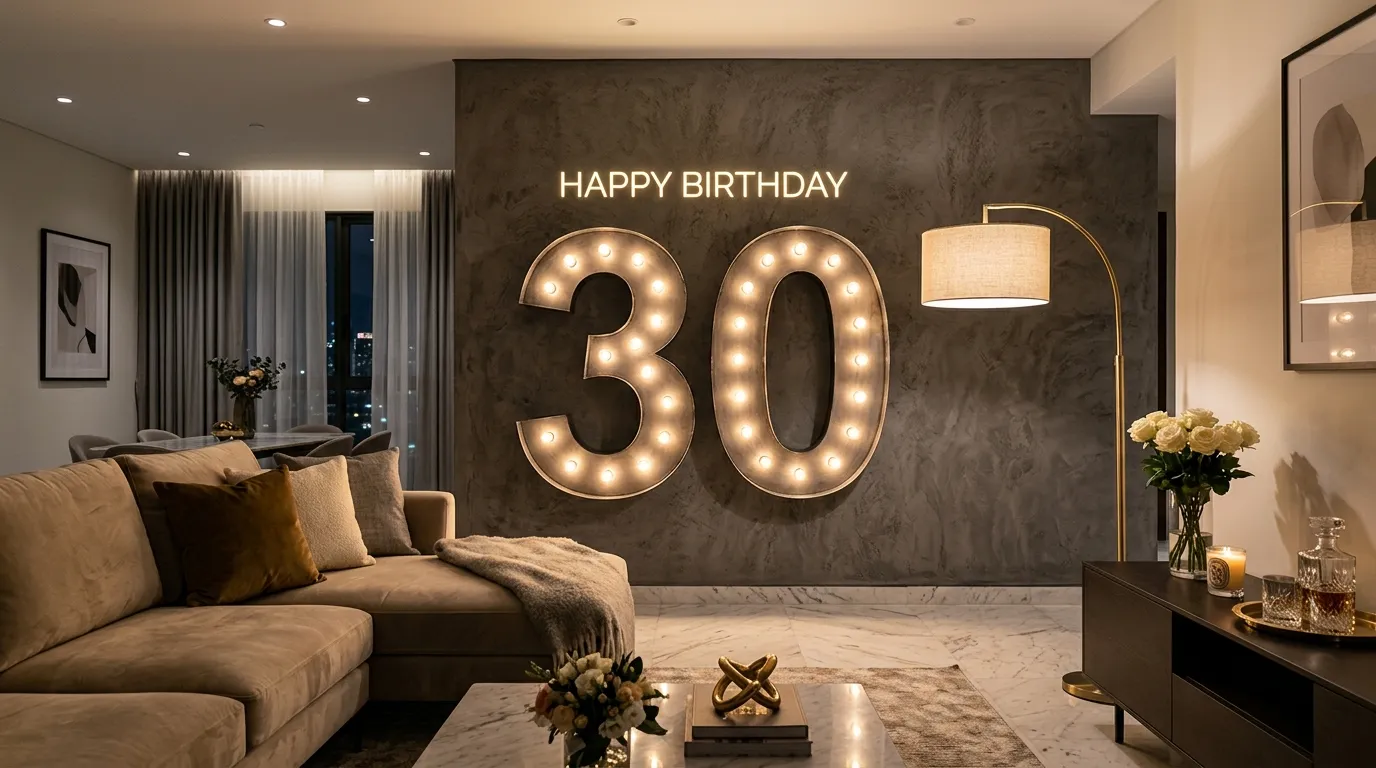 Marquee Number Lights