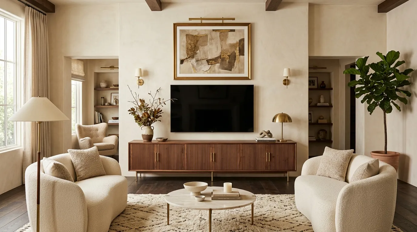 Walnut Media Console