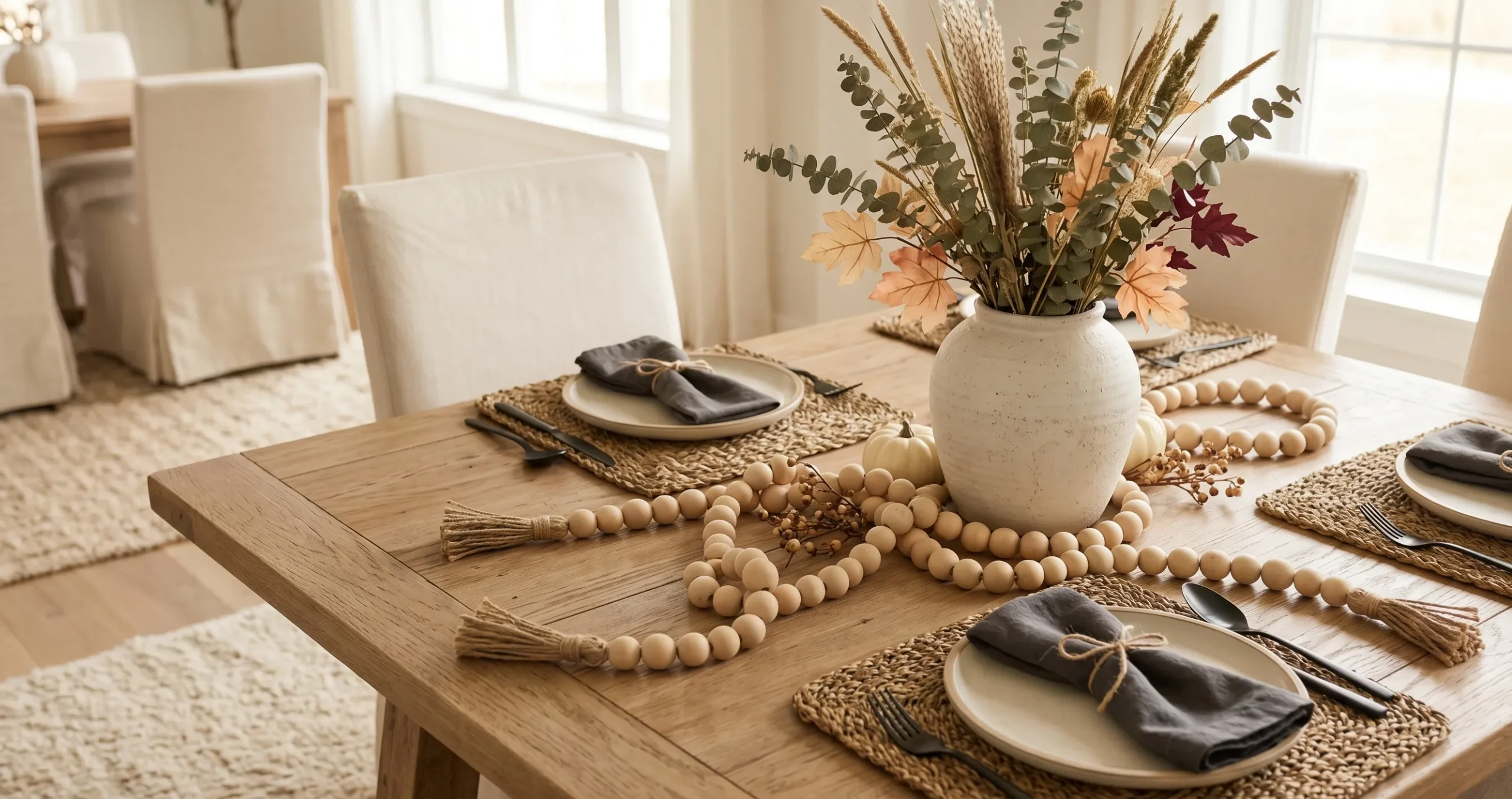 Wooden Bead Garland