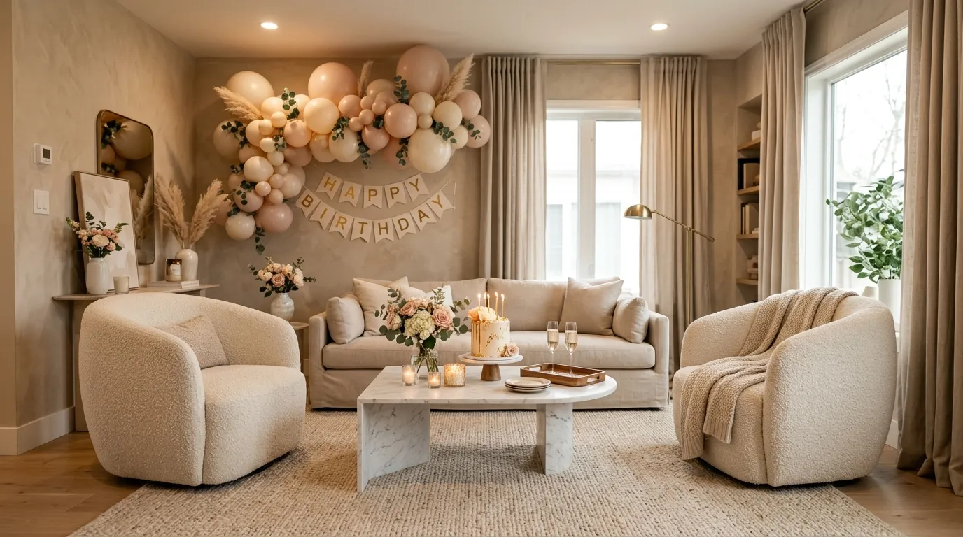 Boucle Seating Setup