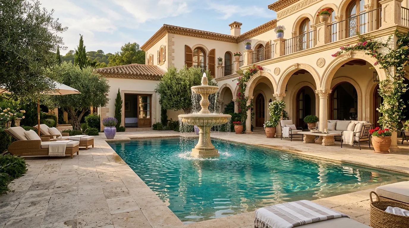 Courtyard Fountain Pools