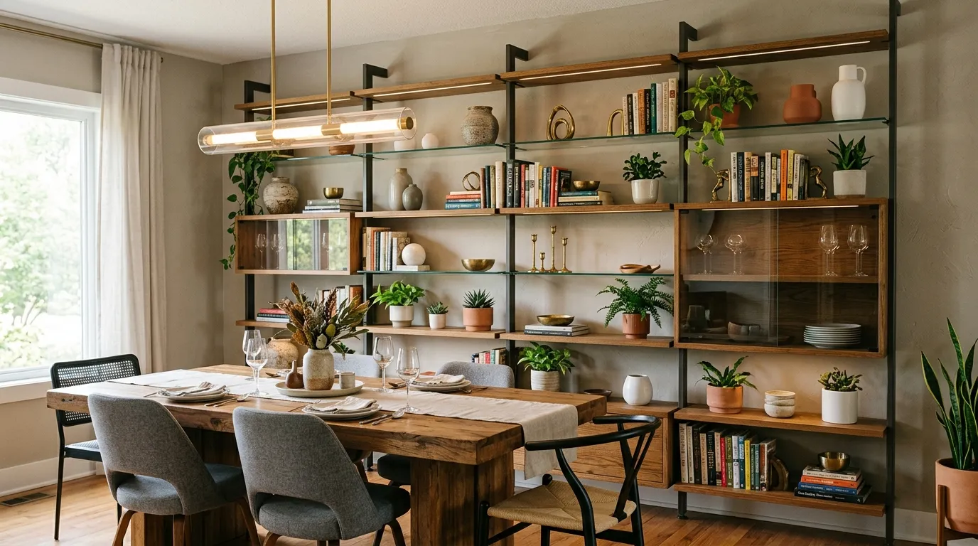 Mixed Material Shelves