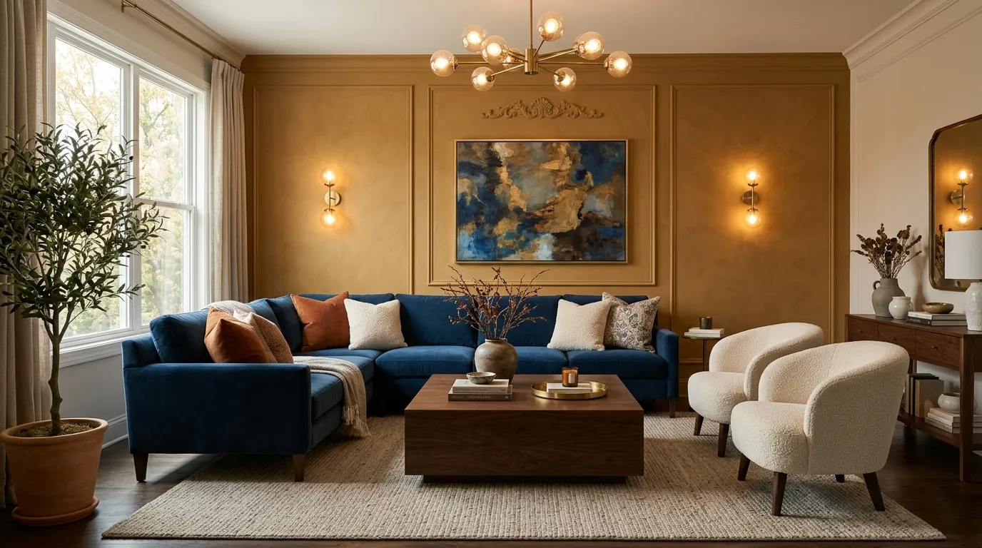 Ochre Statement Walls