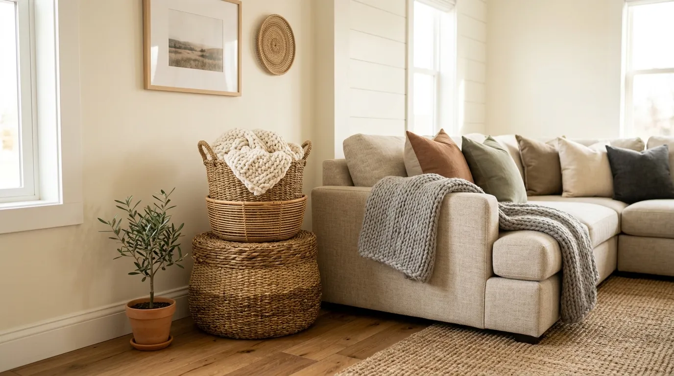 Woven Basket Stack