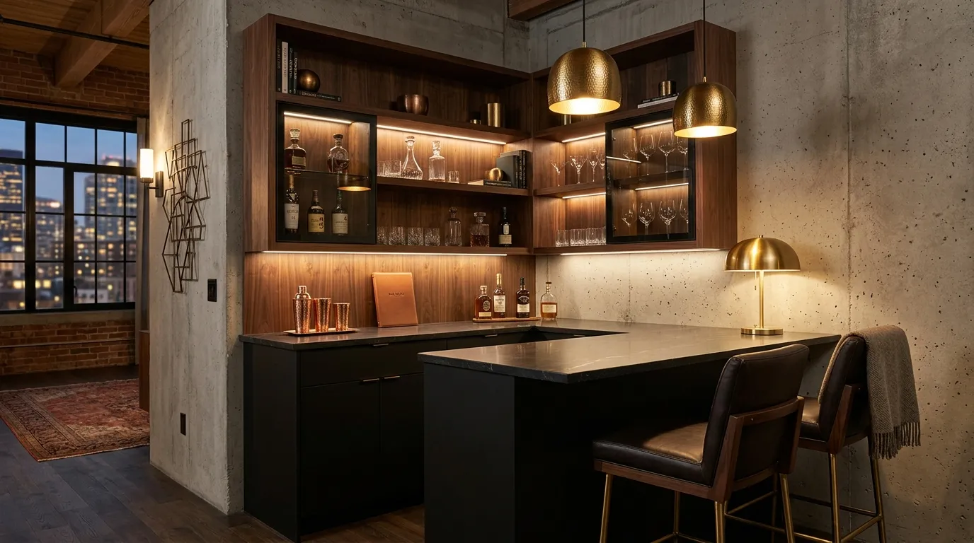 Built-In Bar Corner